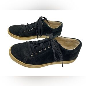 UGG Australia Womens 1005484 Black Suede Tomi Sneaker Lace Up Shoes Size 8 US
